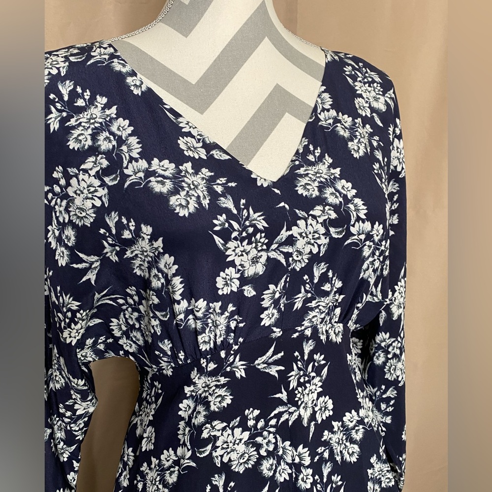 MaxMara Studio Floral Long Sleeve Dress - Picture 2 of 9